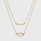Sugarfix By Baublebar Layered Necklace With Pendants Gift Set - Gold, Girl's