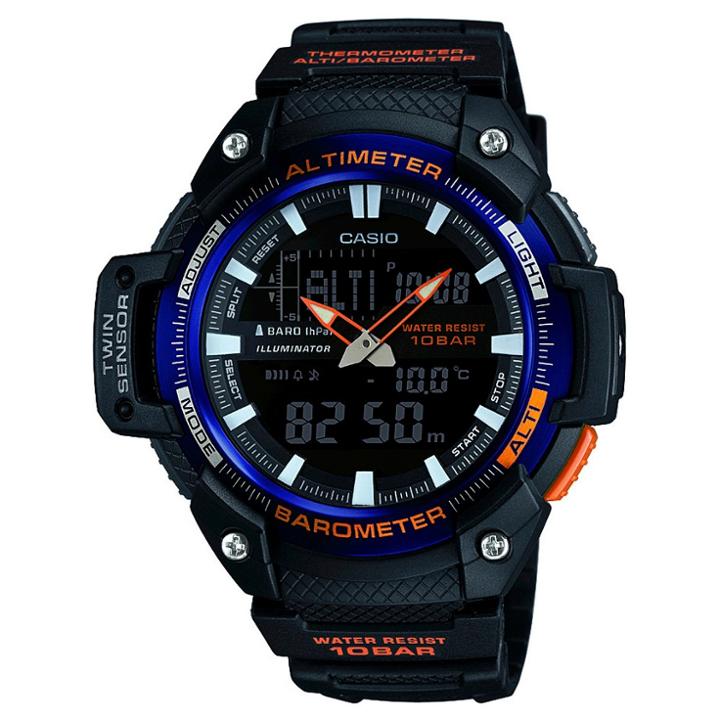 Casio Men's Analog-digital Twin Sensor Watch - Black,