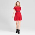 Women's Lace A-line Dress - Necessary Objects Red