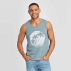 Men's Palm Print Standard Fit Novelty Tank Tops - Goodfellow & Co Green S, Men's,