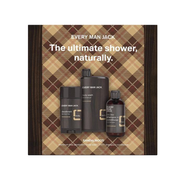 Every Man Jack Bath And Body Set - Sandalwood