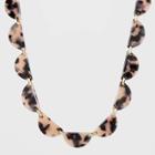 Clear Acrylic Statement Necklace - A New Day Tortoise/gold, Women's