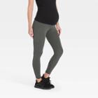 Over Belly With Pocket Active Maternity Leggings - Isabel Maternity By Ingrid & Isabel Olive Green