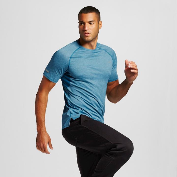 Men's Premium Running T-shirt - C9 Champion Blue Oasis Heather