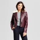 Women's Moto Jacket - A New Day Berry