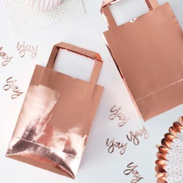 5ct Ginger Ray Rose Gold Party Bags Pick And