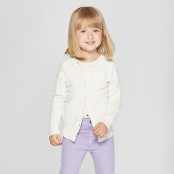 Toddler Girls' Cardigan - Cat & Jack Almond Cream