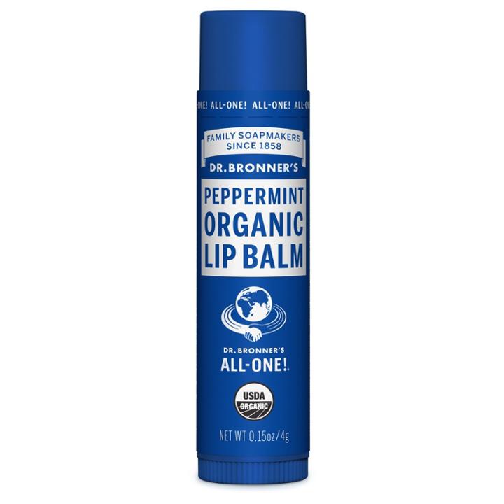 Dr. Bronner's Organic Lip Balm Peppermint - .15 Oz