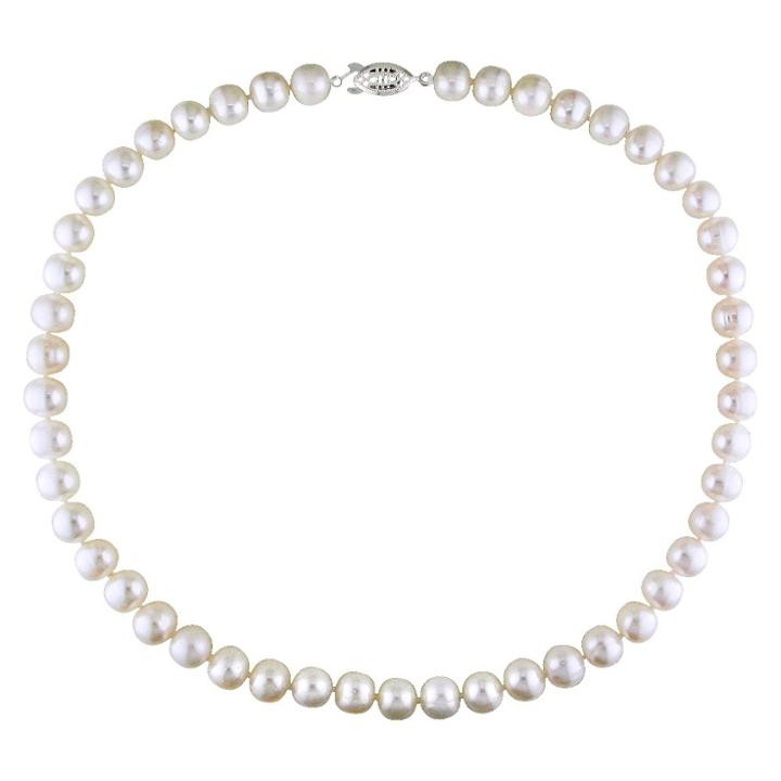 Target Cultured Freshwater Pearl Necklace In Sterling