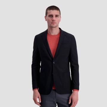 Haggar H26 Men's Slim Fit Blazer - Black