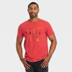 No Brand Black History Month Men's Show Up Short Sleeve Graphic T-shirt - Red