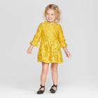 Toddler Girls' Leaf Lace A-line Dress - Genuine Kids From Oshkosh Yellow