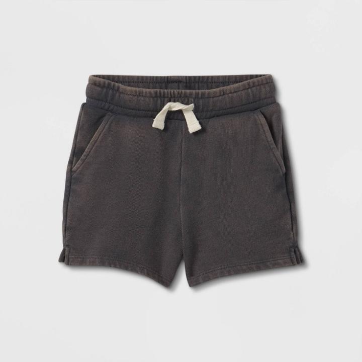 Toddler Shorter-length Knit Shorts - Cat & Jack Dark Gray