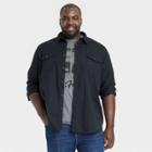 Men's Big & Tall Utility Button-down Shirt - Goodfellow & Co Black