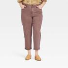 Women's Plus Size Super-high Rise Vintage Straight Jeans - Universal Thread Rust