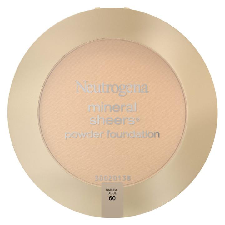 Neutrogena Mineral Sheers Compact Powder - 60 Natural Beige, Natural Beige