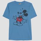 Junk Food Men's Mickey Mouse Short Sleeve T-shirt - Blue