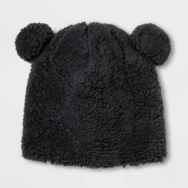Girls' Fleece Beanie - Cat & Jack Black