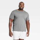 Men's Short Sleeve Performance T-shirt - All In Motion Gray Heather S, Men's, Size: Small, Gray Grey