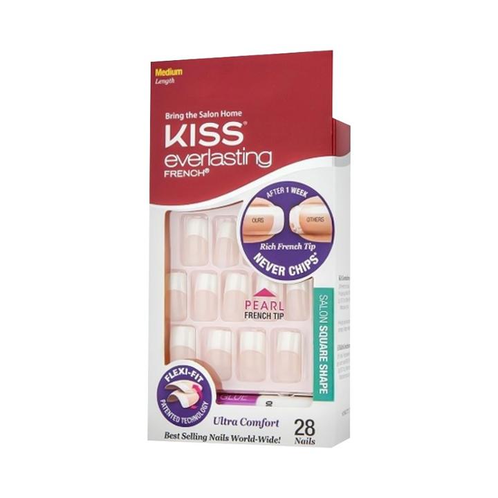 Kiss False Nails Pink Durable