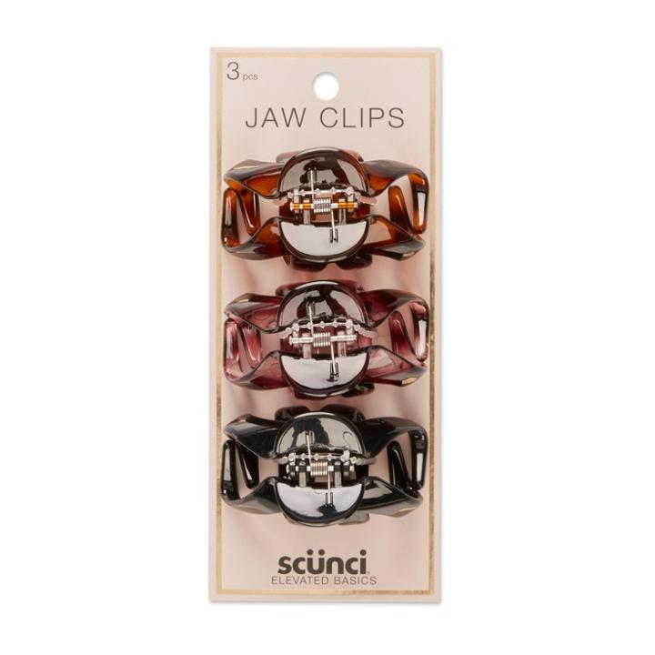 Scunci Basics Jaw Clips - Neutral