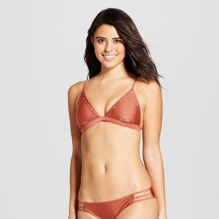 Women's Triangle Bikini Top - Xhilaration Red Rock