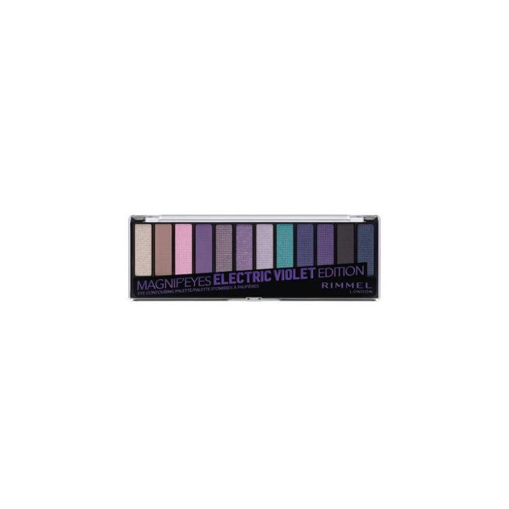 Rimmel Magnif'eyes Eyeshadow Palette Electric Violet 008 - 0.5oz, Electric Purple