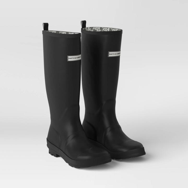 Smith & Hawken Women's Tall Gardening Boots Black Size 8 -