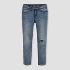 Oversizeboys' Super Stretch Distressed Slim Fit Jeans - Cat & Jack Light Blue