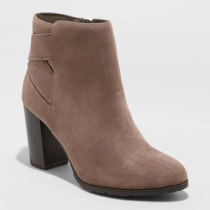 Women's Candyce Water Repellent Heeled Fashion Boots - A New Day Bark