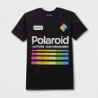 Men's Short Sleeve Polaroid Crew T-shirt - Black
