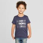 Toddler Boys' Raised By Strong Women Short Sleeve T-shirt - Cat & Jack Navy