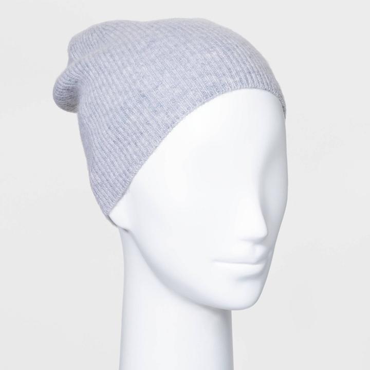 Women's Cashmere Beanie - A New Day Gray Heather