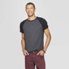 Men's Standard Fit Short Sleeve Novelty Crew T-shirt - Goodfellow & Co Black