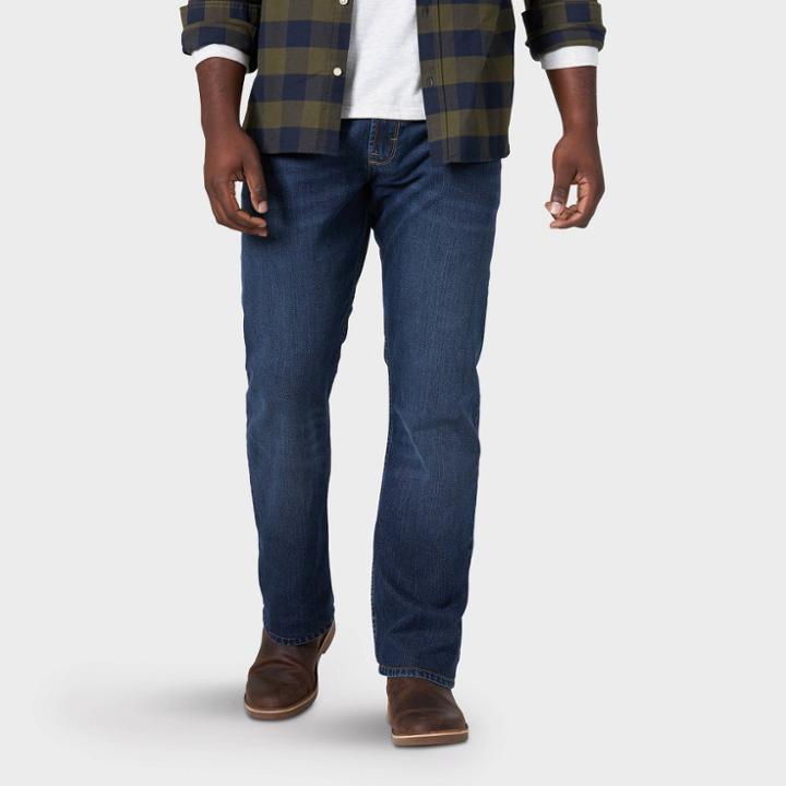 Wrangler Men's Straight Jeans - Denim Blue