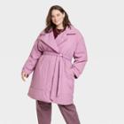 Women's Plus Size Wrap Jacket - A New Day Purple