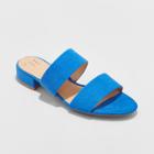 Women's Kyrielle Slide Sandals - A New Day Blue