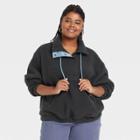 Women's Plus Size Sherpa Sweatshirt - Universal Thread Dark Blue