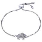 Prime Art & Jewel Sterling Silver No Stone Elephant Adjustable Bolo Bracelet, Girl's