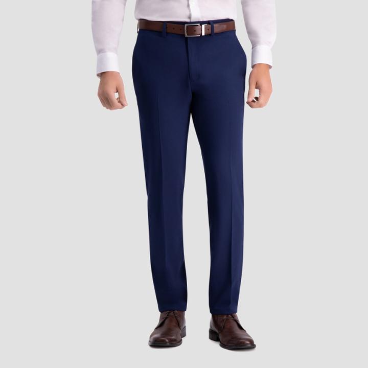 Haggar H26 Men's Slim Fit Premium Stretch Suit Pants - Bright Blue