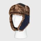 Men's Faux Fur Trapper Hat - Goodfellow & Co Charcoal Gray