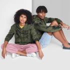 Adult Regular Fit Hooded Sweatshirt - Original Use Olive Green/tie-dye Design