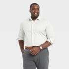 Men's Tall Standard Fit Performance Dress Long Sleeve Button-down Shirt - Goodfellow & Co