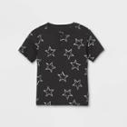 Toddler Boys' Star Short Sleeve Henley Shirt - Art Class Black