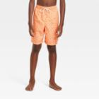 Boys' Palm Dot Swim Shorts - Cat & Jack Orange
