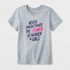 Toddler Girls' T-shirt - Cat & Jack Light Gray Heather 4t, Kids Unisex