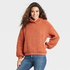 Women's Sherpa Hooded Sweatshirt - Universal Thread Brown
