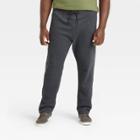 Men's Big & Tall Tapered Ultra Soft Fleece Pants - Goodfellow & Co Charcoal Gray