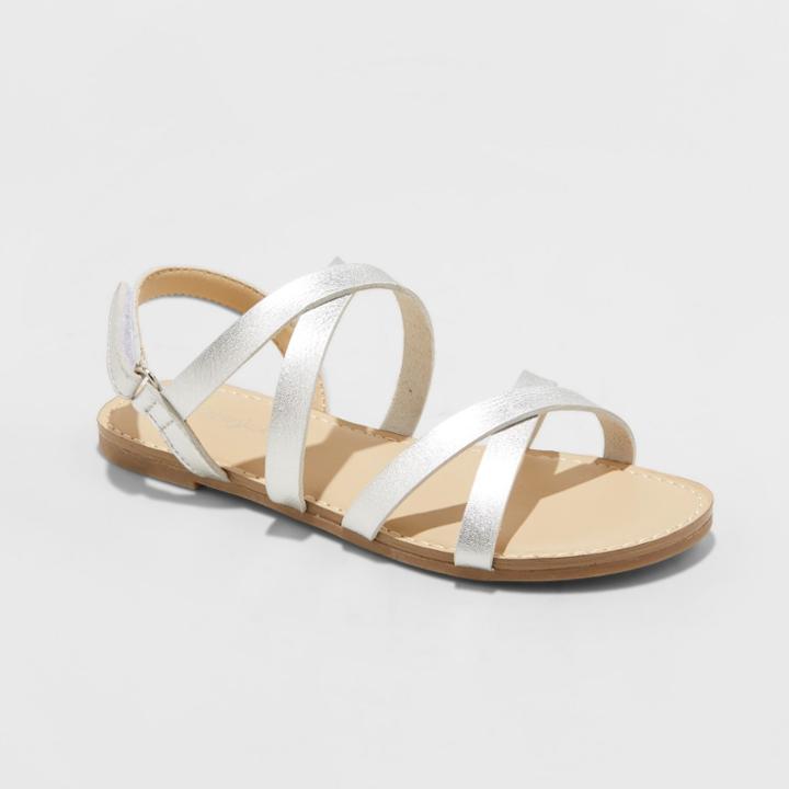 Girls' Nia Two Piece Strappy Footbed Sandals - Cat & Jack