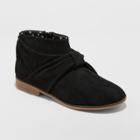 Girls' Mahala Microsuede Bow Ankle Fashion Boots - Cat & Jack Black